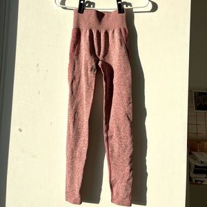 Red marl gym shark leggings